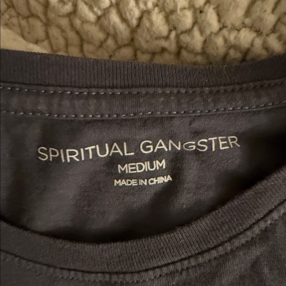 Spiritual Gangster Dark Blue Tank Top - Picture 2 of 3